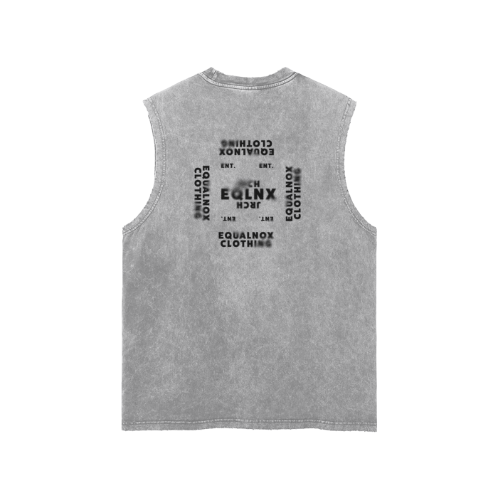 ENT. X EQUALNOX MENACE WASHED SLEEVELESS TEE